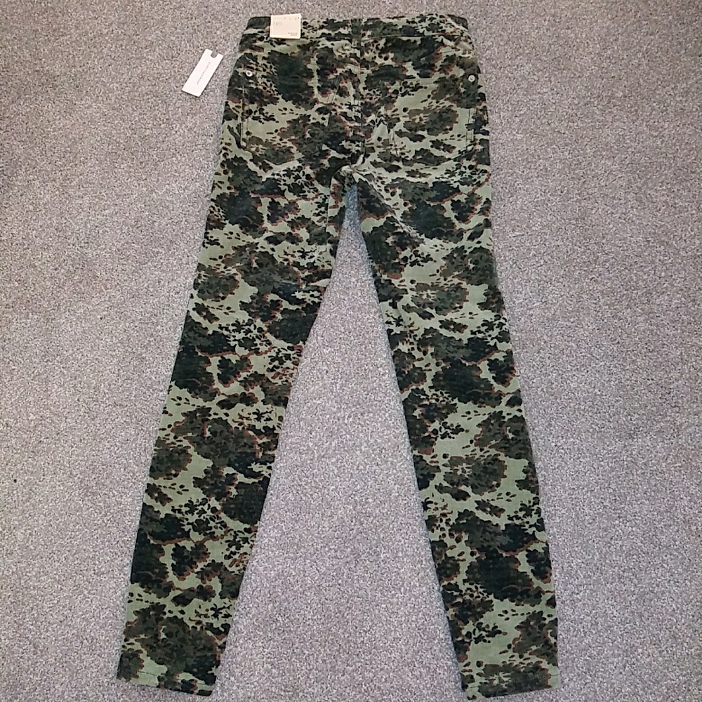NWT Sz 26 Anthropologie Camo Corduroy Jean Pants - Picture 9 of 14